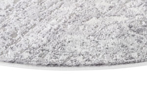 Alfombra Sky Redonda Gris Vintage Floral Moteado