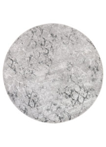 Alfombra Sky Redonda Gris Geométrico Diamantes