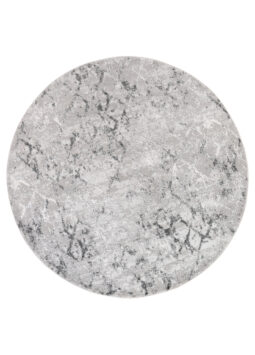 Alfombra Sky Redonda Gris Geométrico Diamantes