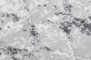 Alfombra Sky Redonda Gris Geométrico Diamantes