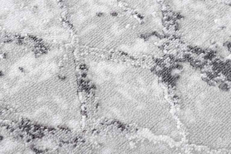 Alfombra Sky Redonda Gris Geométrico Diamantes