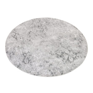 Alfombra Sky Redonda Gris Geométrico Diamantes