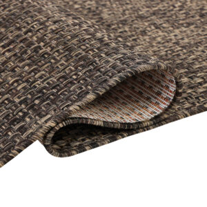 Alfombra Exterior Verano Marrón Oscuro