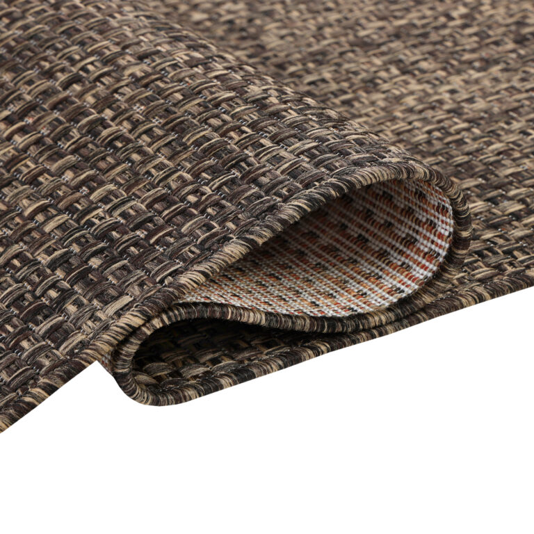 Alfombra Exterior Verano Marrón Oscuro