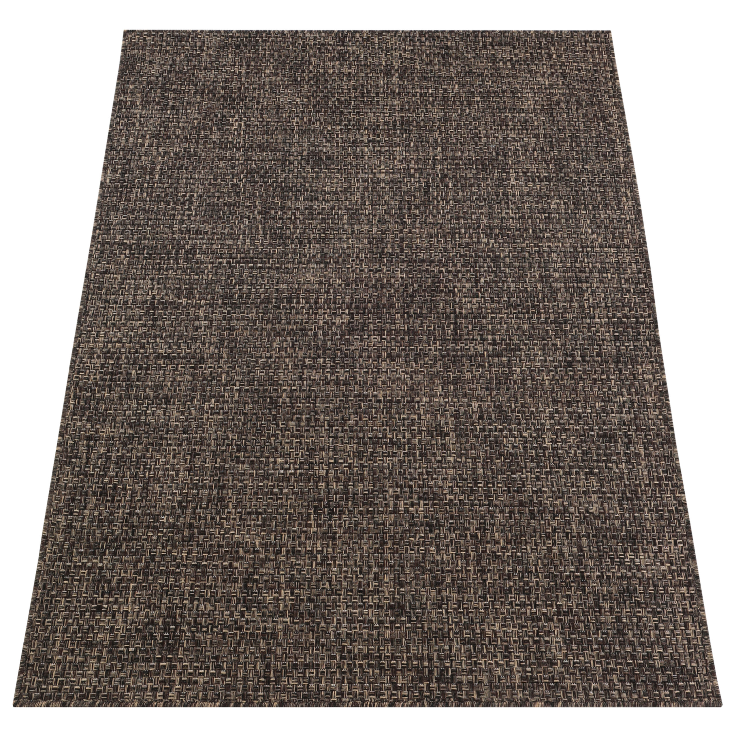 Alfombra Exterior Verano Marrón Oscuro