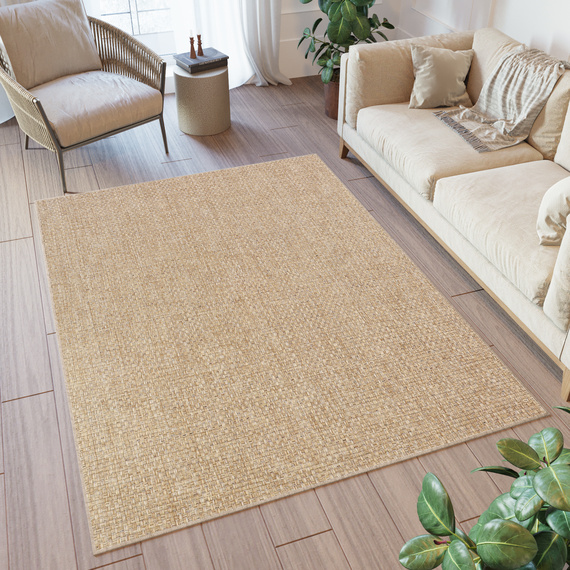 Alfombra Exterior Verano Beige