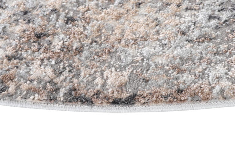 Alfombra Valley Redonda Gris Beige Vintage Ornamental