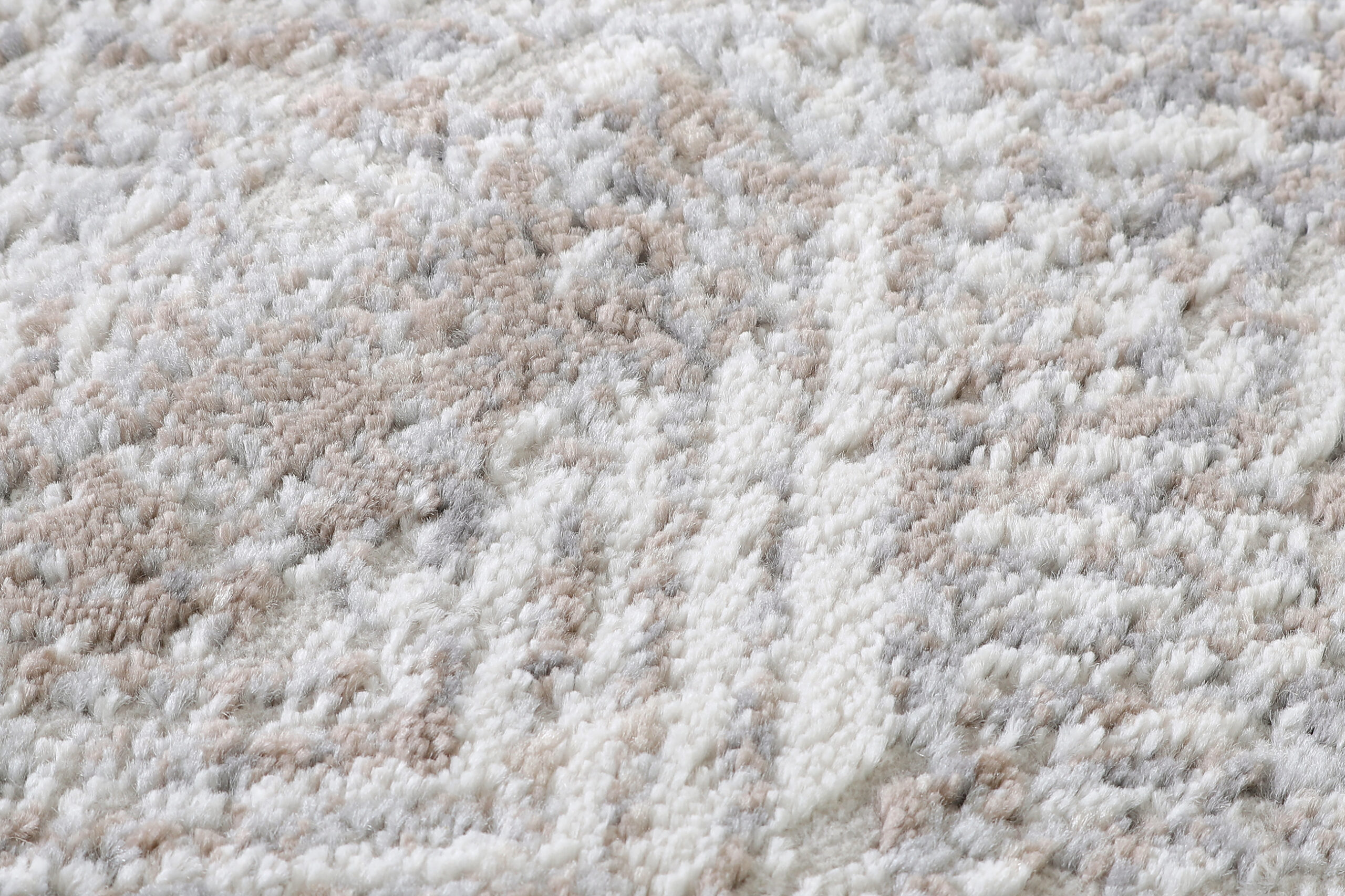 Alfombra Valley Redonda Gris Beige Geométrico Cuadrado