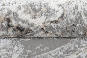 Alfombra Valley Redonda Gris Oscuro Floral Rozetón