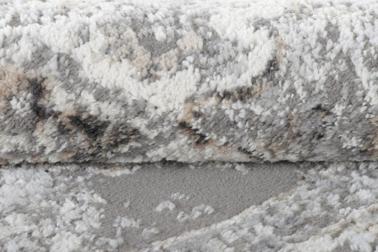 Alfombra Valley Redonda Gris Oscuro Floral Rozetón