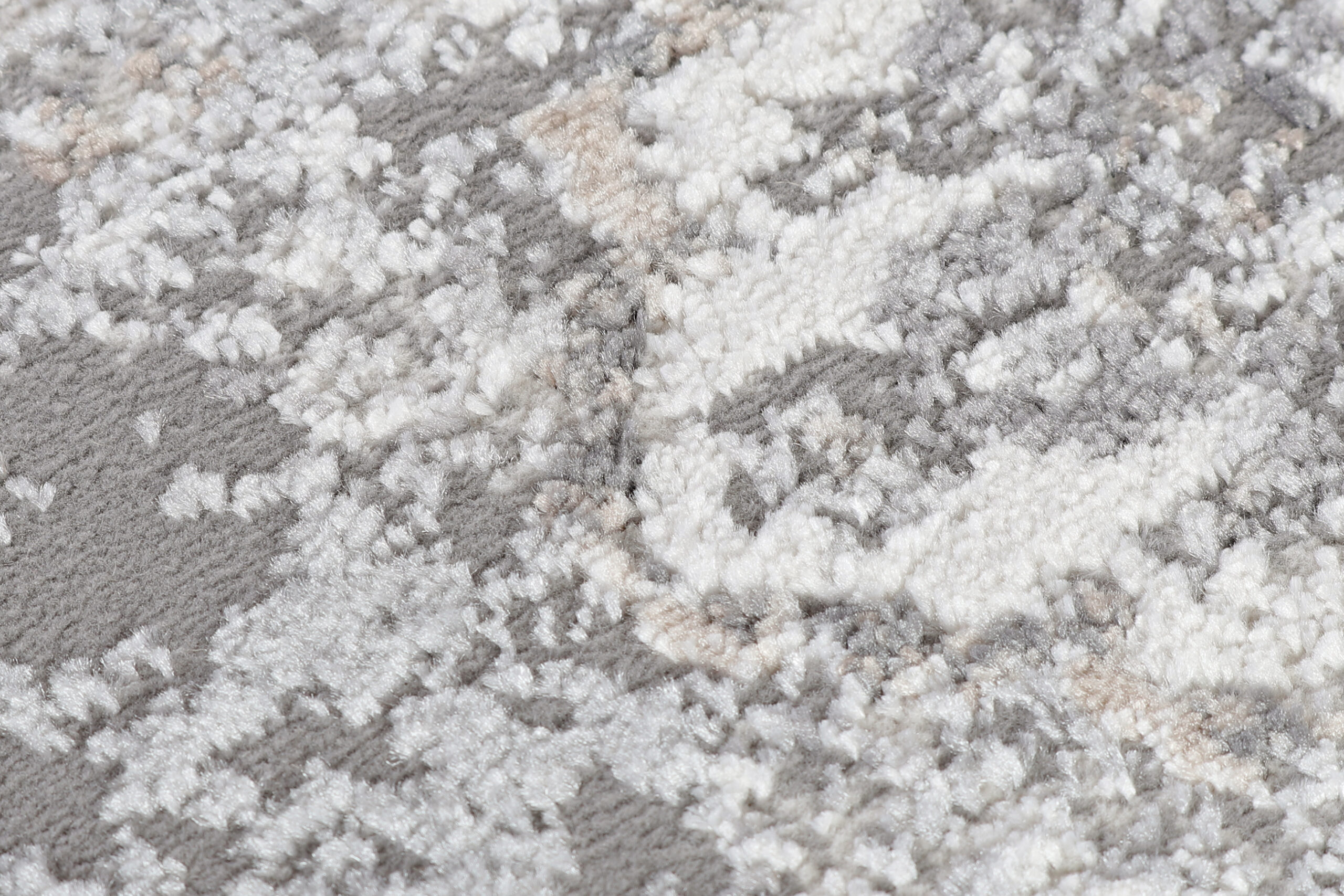 Alfombra Valley Redonda Gris Oscuro Floral Rozetón