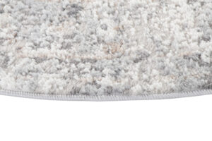 Alfombra Valley Redonda Gris Oscuro Floral Rozetón