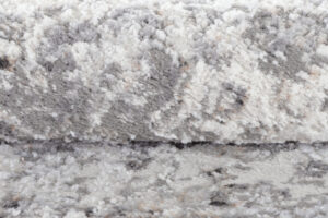 Alfombra Valley Redonda Gris Oscuro Vintage Borde