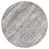 Alfombra Valley Redonda Gris Vintage Floral