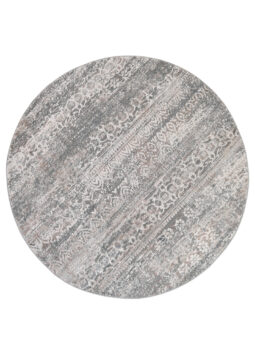 Alfombra Valley Redonda Gris Vintage Floral