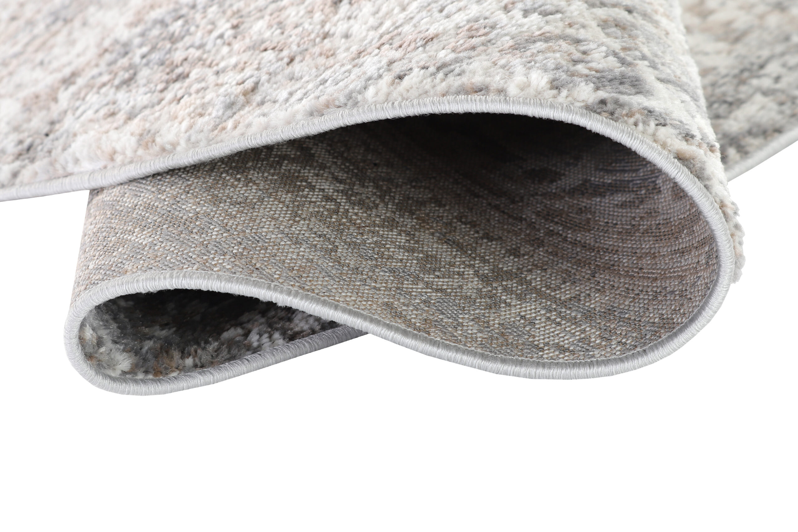 Alfombra Valley Redonda Gris Vintage Floral