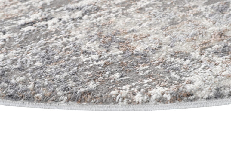 Alfombra Valley Redonda Gris Vintage Floral