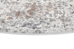 Alfombra Valley Redonda Gris Ornamental Vintage