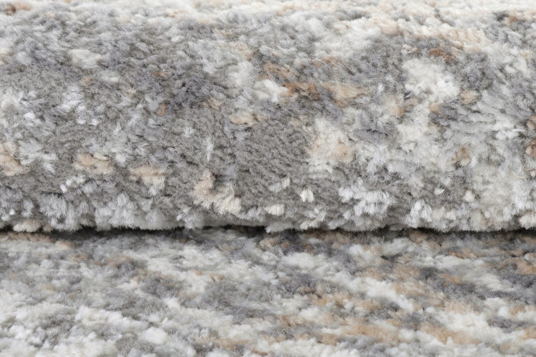 Alfombra Valley Redonda Gris Oscuro Abstracto Líneas