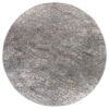 Alfombra Valley Redonda Gris Oscuro Abstracto Líneas