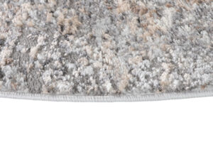 Alfombra Valley Redonda Gris Oscuro Abstracto Líneas