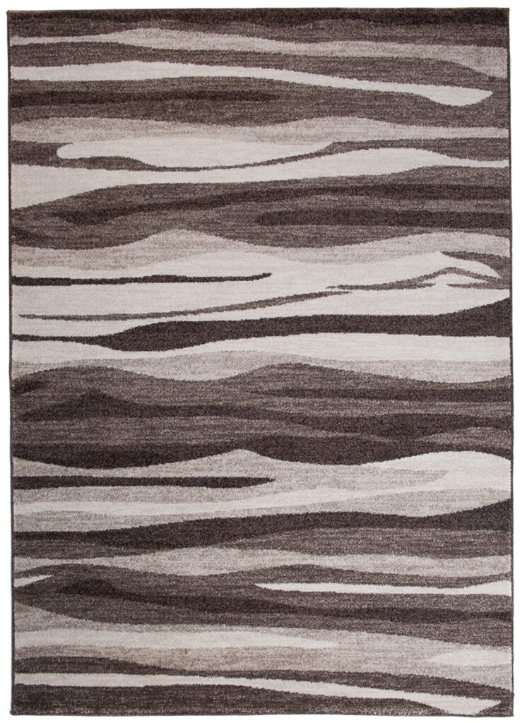 Alfombra Sari Marrón Beige Abstracto