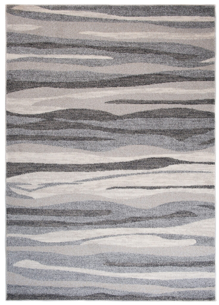 Alfombra Sari Gris Beige Ondas