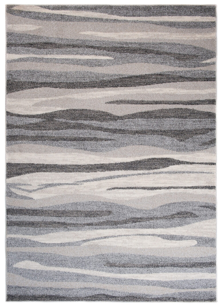 Alfombra Sari Gris Beige Ondas