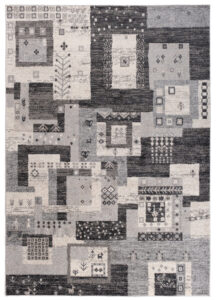 Alfombra Sari Antracita Étnico