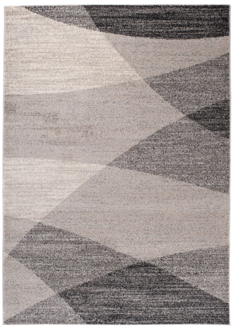 Alfombra Sari Gris Beige Geométrico