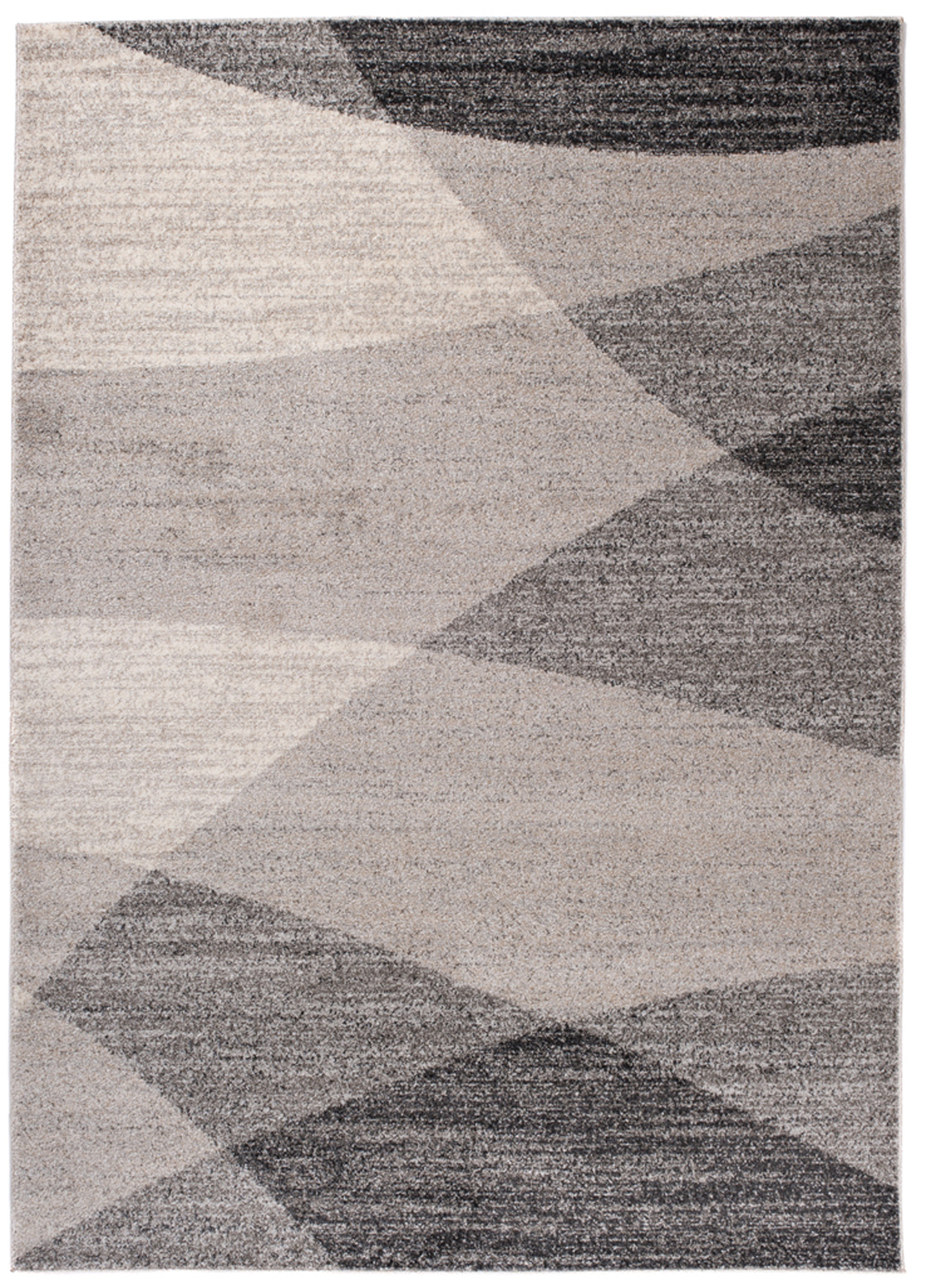 Alfombra Sari Gris Beige Geométrico