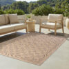 Alfombra de Exterior Yucana Beige Cuadros