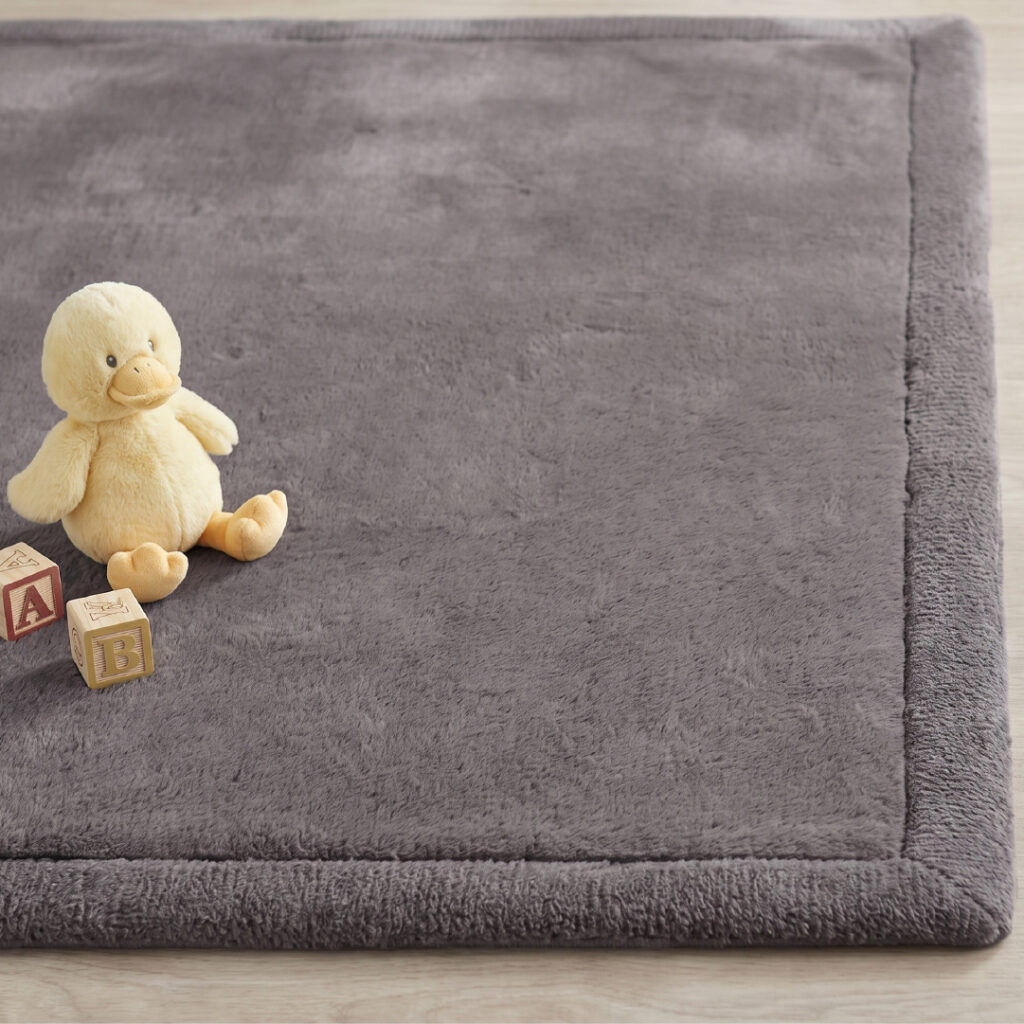 Alfombra Infantil Fluffin Gris Oscuro