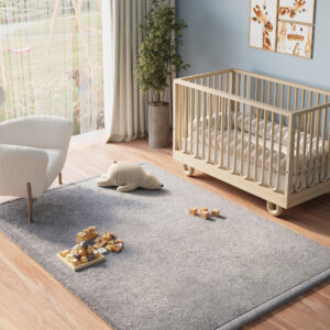 Alfombra Infantil Fluffin Gris Oscuro