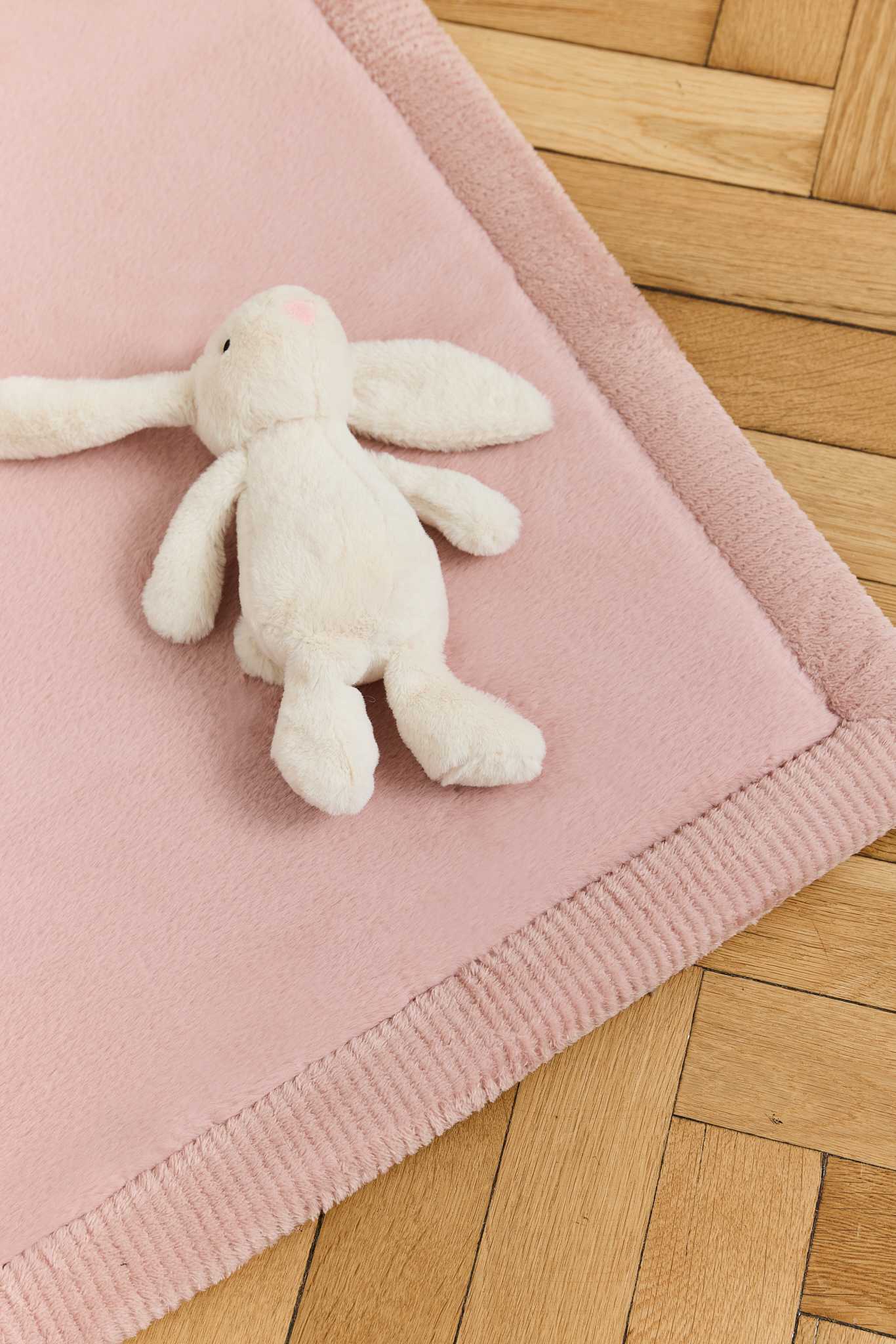 Alfombra Infantil Fluffin Cuadrada Rosa