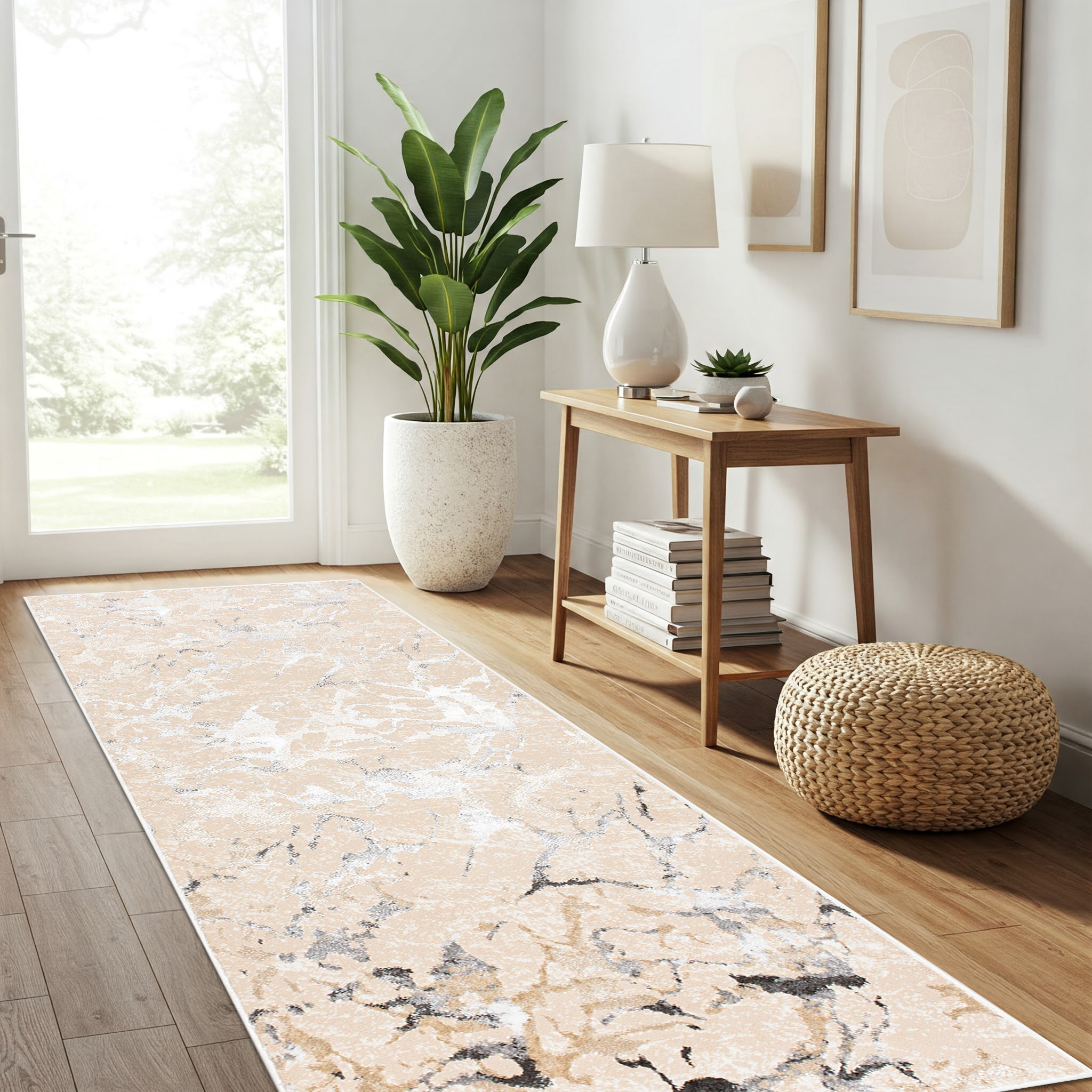 Pasillo Crystal Beige Gris Moderno