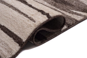 Alfombra Sari Marrón Beige Abstracto