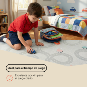 Alfombra Infantil Snooki Ciudad Verde Antideslizante