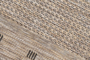 Alfombra de Pasillo Melissa Marrón con Borde Indoor Outdoor