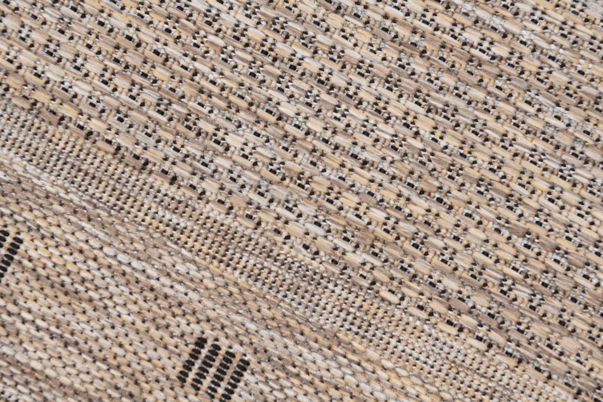 Alfombra de Pasillo Melissa Marrón con Borde Indoor Outdoor