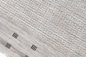 Alfombra de Pasillo Melissa Gris con Borde Indoor Outdoor