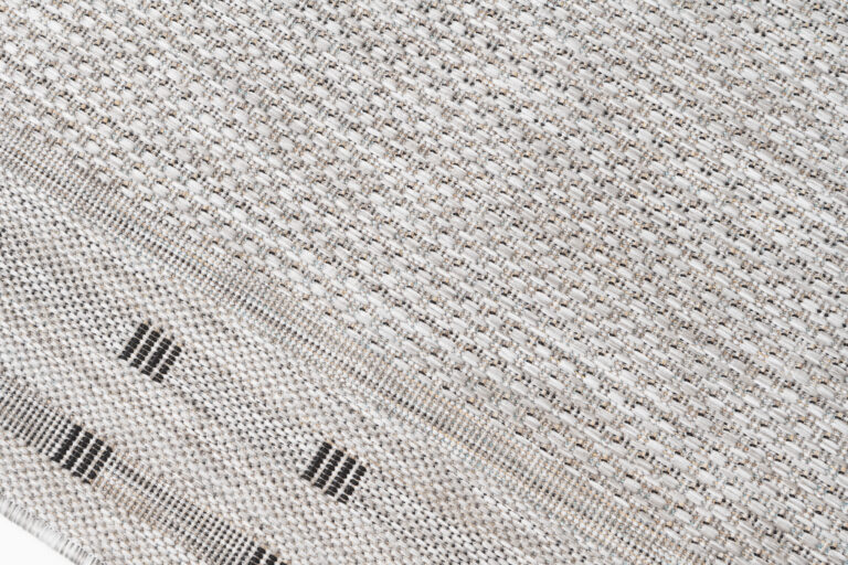 Alfombra de Pasillo Melissa Gris con Borde Indoor Outdoor