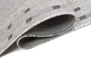 Alfombra de Pasillo Melissa Gris con Borde Indoor Outdoor