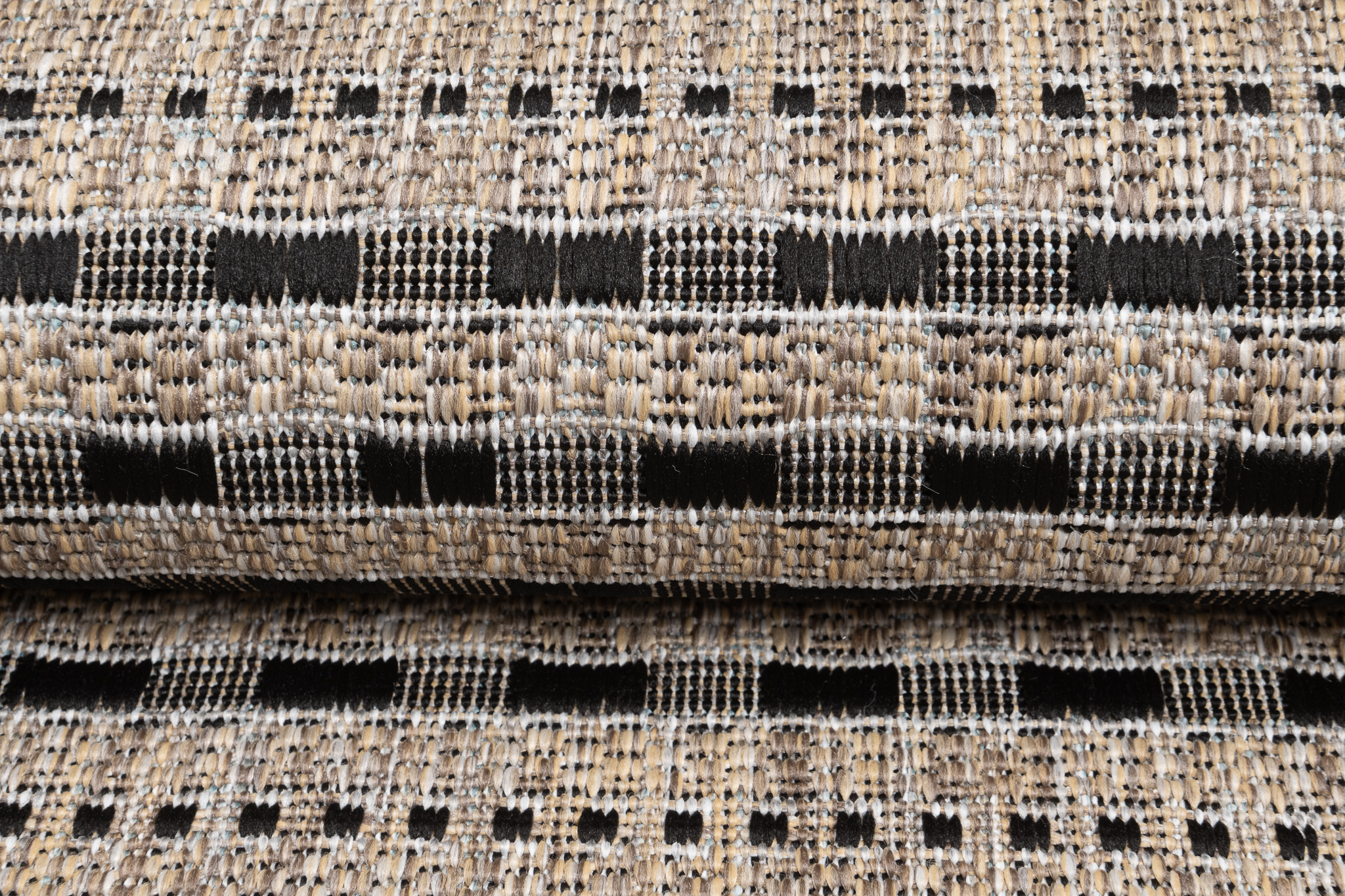 Alfombra de Pasillo Melissa Marrón Negro a Rayas Indoor Outdoor