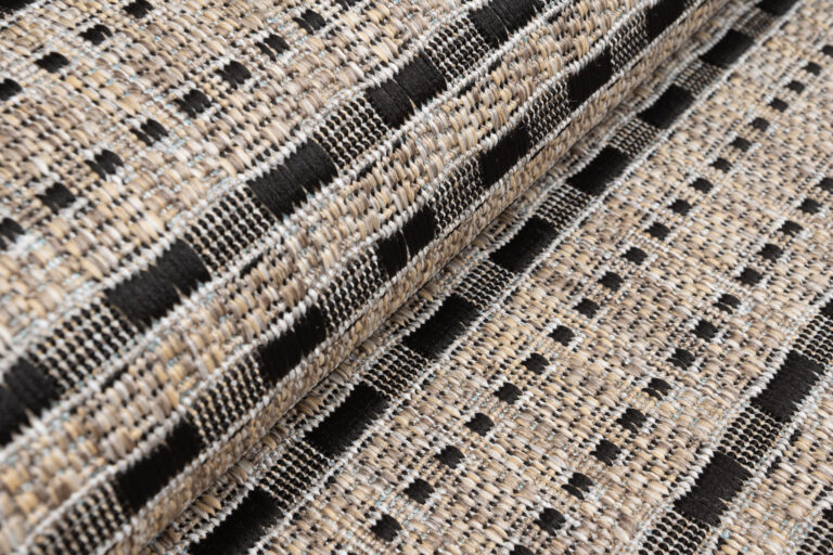 Alfombra de Pasillo Melissa Marrón Negro a Rayas Indoor Outdoor