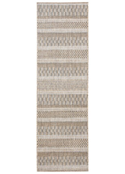 Alfombra de Pasillo Melissa Marrón a Rayas Indoor Outdoor