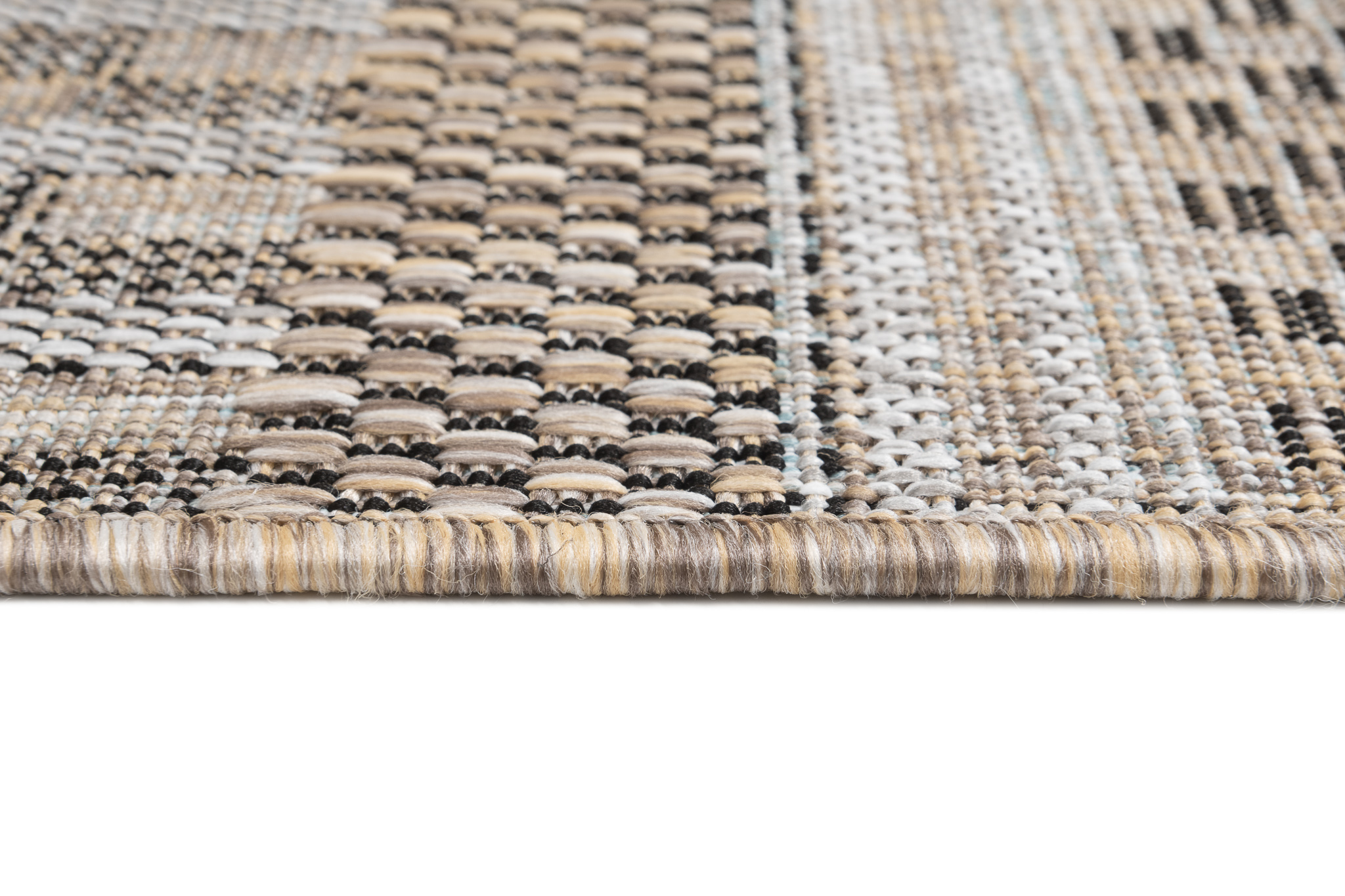 Alfombra de Pasillo Melissa Marrón a Rayas Indoor Outdoor