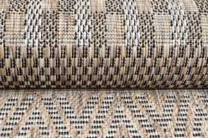 Alfombra de Pasillo Melissa Marrón a Rayas Indoor Outdoor