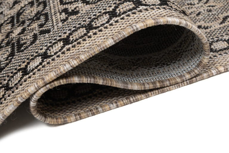 Alfombra de Pasillo Melissa Marrón Negro Mosaico Indoor Outdoor