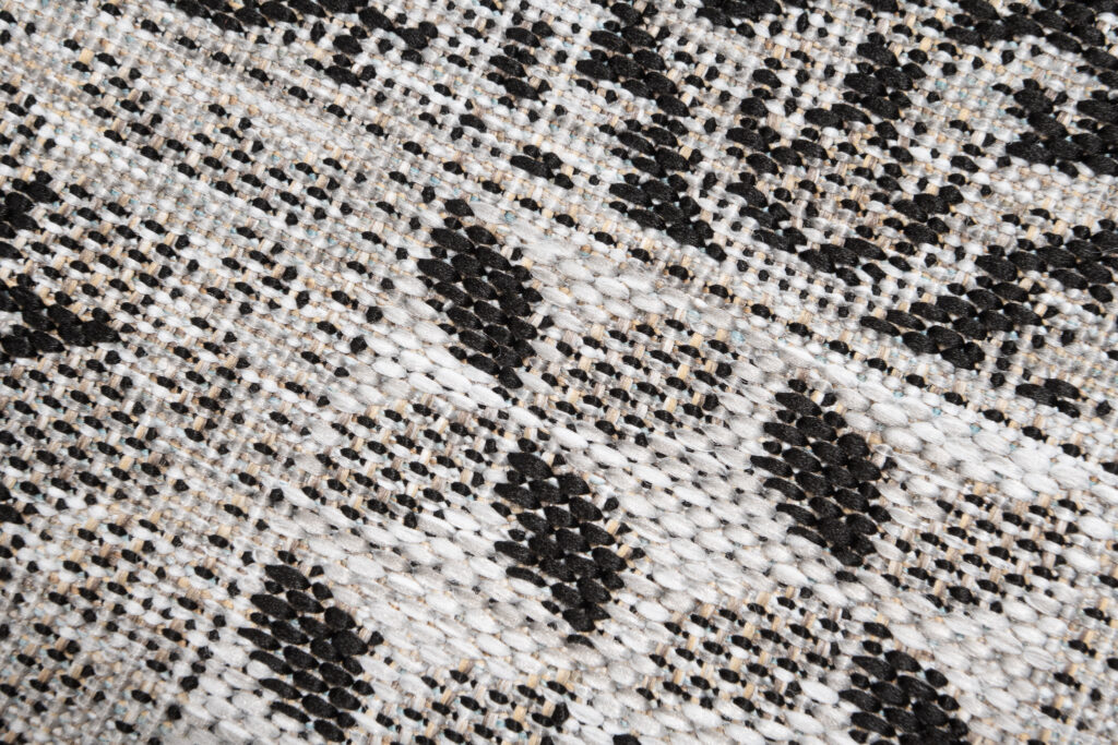 Alfombra de Pasillo Melissa Gris Negro Mosaico Indoor Outdoor